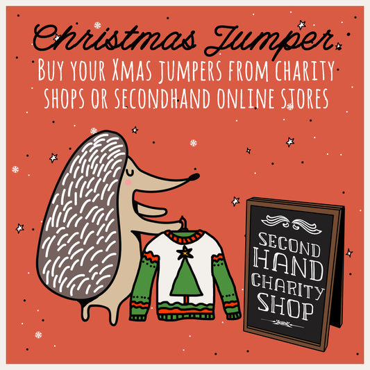 Mindful Mintie Says "Buy your Christmas Jumper from a 2nd Hand Store"