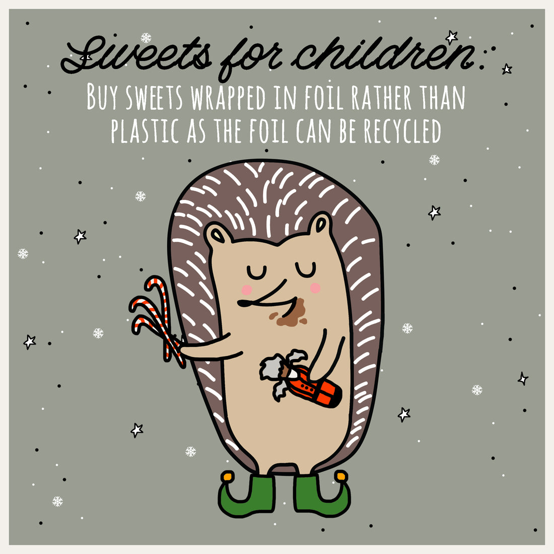 Mindful Mintie says "Choose Sweets Wrapped in Foil"