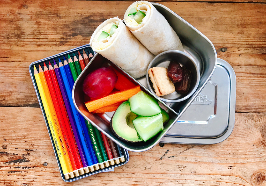 back to school mintie lunchbox pencil case