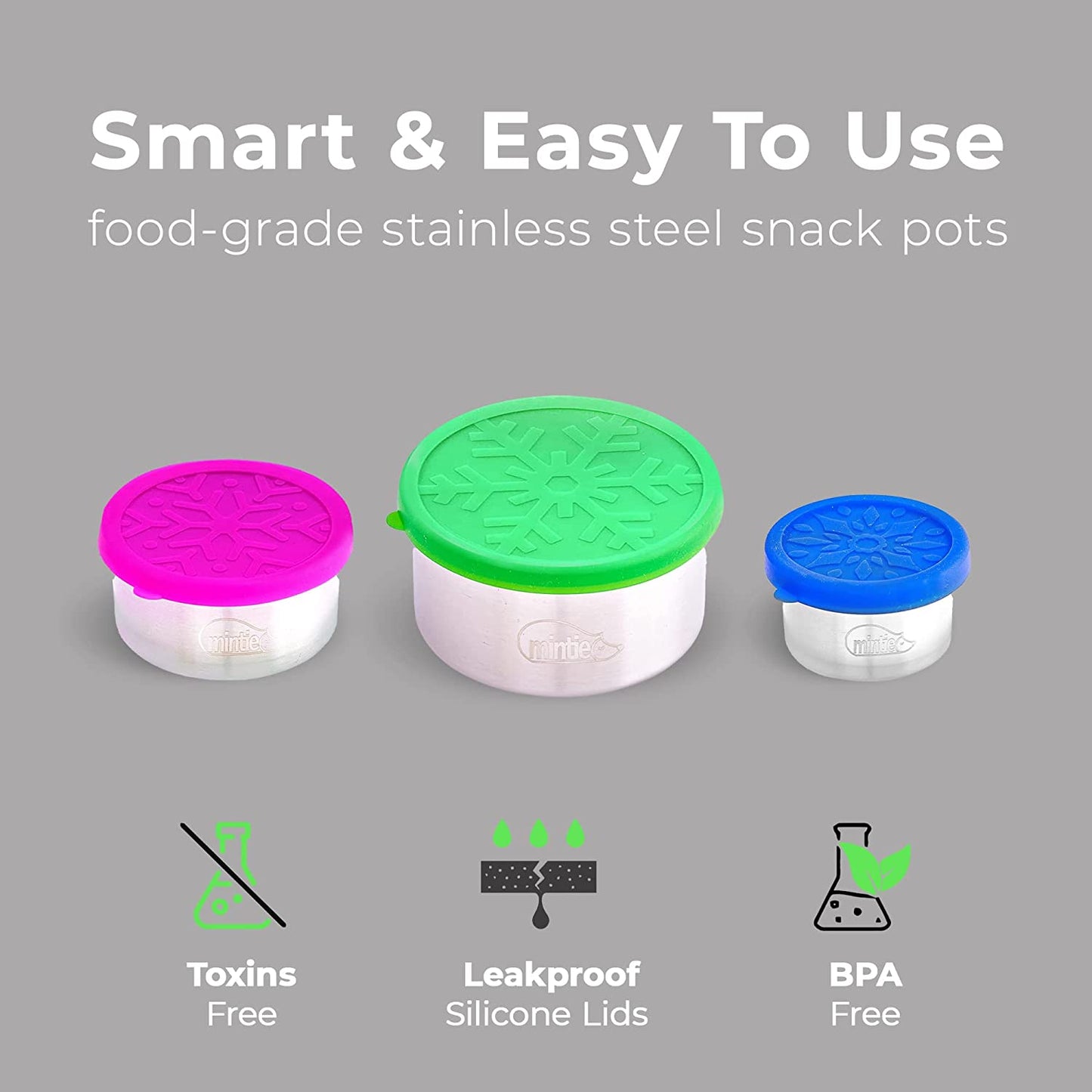 Midi 3 x Snack Pot Set