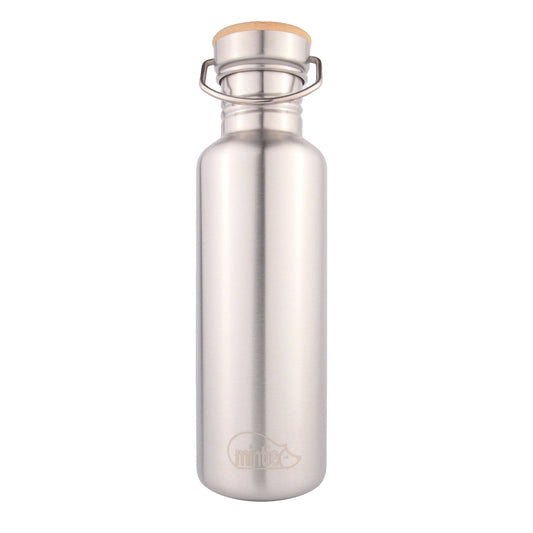 750ml 750 water bottle stainless steel metal drinks bottle camping sport outdoors, home office gym hydration adults sustainable bpa-free plastic-free