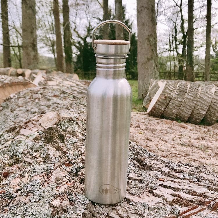 750ml 750 water bottle stainless steel metal drinks bottle camping sport outdoors, home office gym hydration adults sustainable bpa-free plastic-free