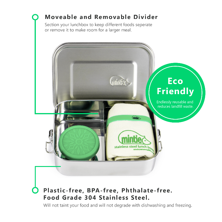 Mintie Snug Stainless Steel Lunch Box Set - environmental life