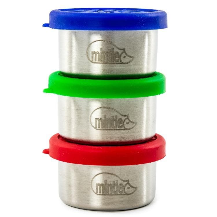 Mini 3 x Snack Pot Set – Mintie Lunchboxes